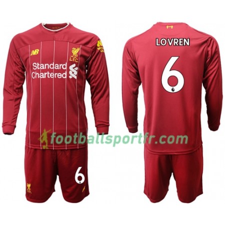 Tenue Liverpool Lovren 6 Enfant Domicile 2019-2020 Maillot de Foot ML